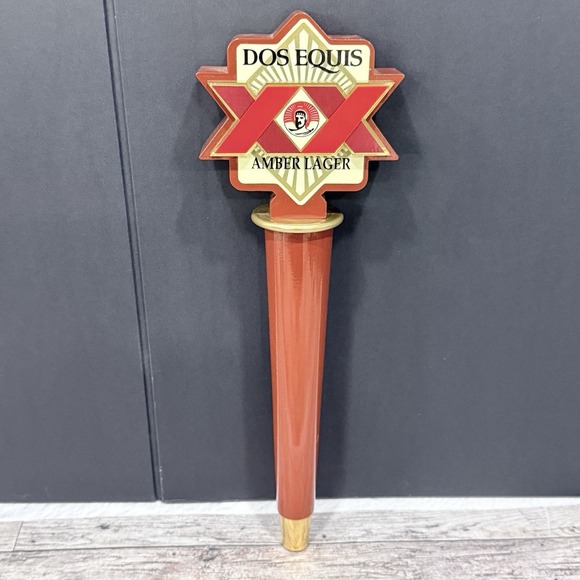 Dos Equis Other - Dos Equis XX Amber Lager Beer Tap Handle Bar Pub Man Cave Draft Tap Knob